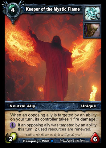 Keeper of the Mystic Flame (Mage, Priest Ally)