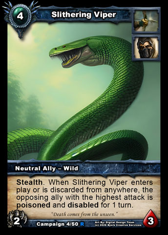 Slithering Viper (Hunter, Rogue Ally - Wild)