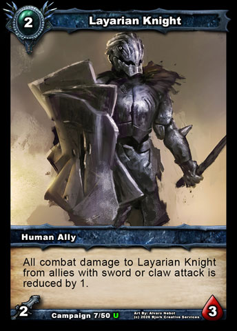 Layarian Knight (Human Ally)