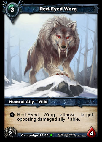 Red-Eyed Worg (Neutral Ally - Wild)
