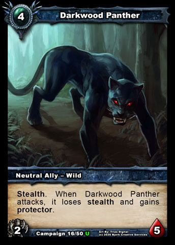 Darkwood Panther (Neutral Ally - Wild)