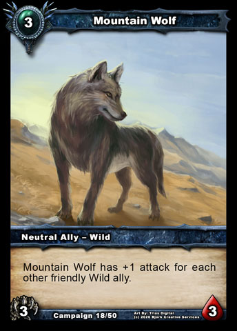 Mountain Wolf (Neutral Ally - Wild)