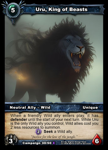 Uru, King of Beasts (Neutral Ally - Wild)