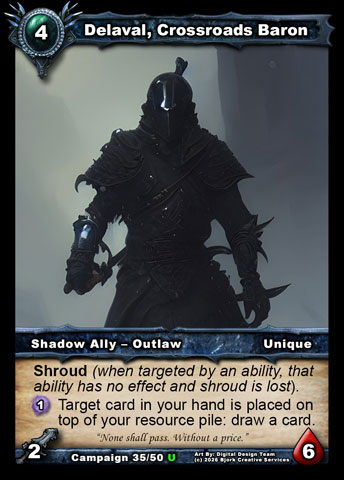 Delaval, Crossroads Baron (Shadow Ally - Outlaw)