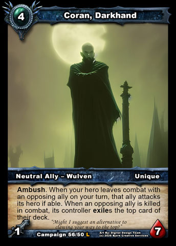 Coran, Darkhand (Neutral Ally - Wulven)