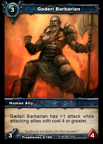 Gaderi Barbarian (Human Ally)