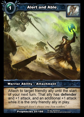 Alert and Able (Warrior Ability - Attachment)