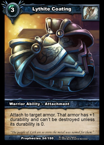 Lythite Coating (Warrior Ability - Attachment)