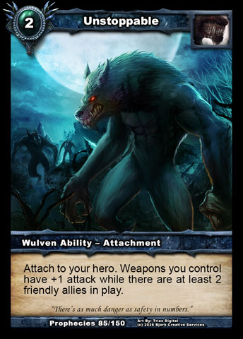 Unstoppable (Wulven Ability - Attachment)