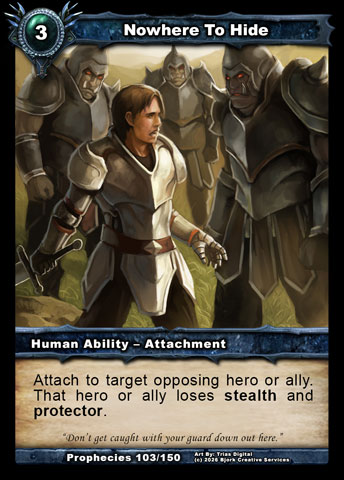 Nowhere To Hide (Human Ability - Attachment)