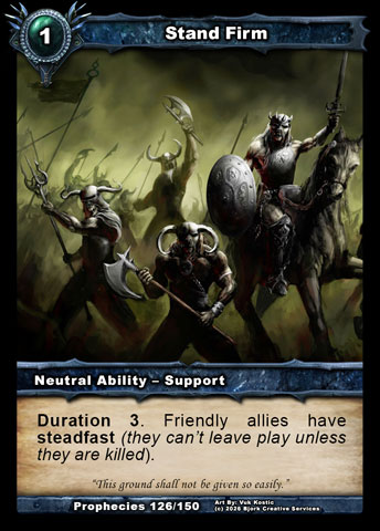 Stand Firm (Neutral Ability - Support)