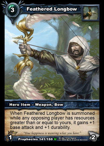 Feathered Longbow (Hunter Item - Weapon)