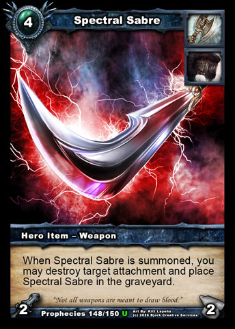 Spectral Sabre (Warrior, Wulven Item - Weapon)