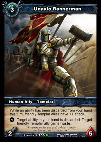 Unaxio Bannerman (Human Ally - Templar)