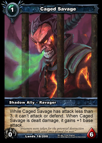 Caged Savage (Shadow Ally - Ravager)