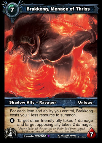 Brakkong, Menace of Thriss (Shadow Ally - Ravager)