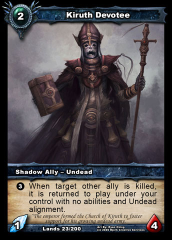 Kiruth Devotee (Shadow Ally - Undead)