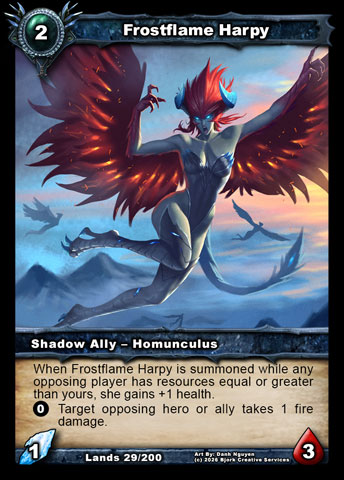 Frostflame Harpy (Shadow Ally - Homunculus)