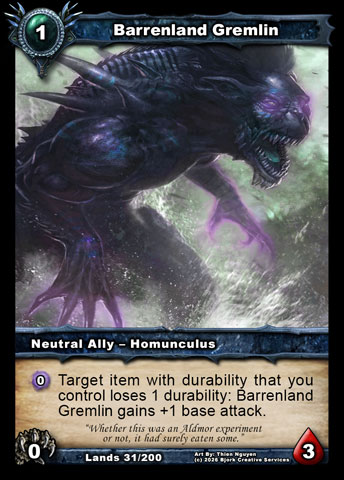 Barrenland Gremlin (Neutral Ally - Homunculus)