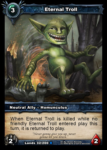 Eternal Troll (Neutral Ally - Homunculus)