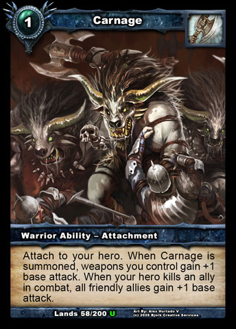 Carnage (Warrior Ability - Attachment)