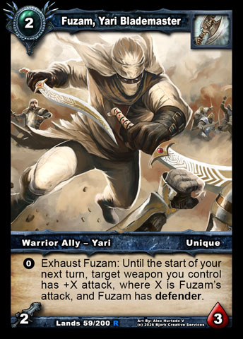 Fuzam, Yari Blademaster (Warrior Ally - Yari)