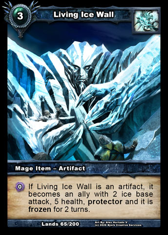 Living Ice Wall (Mage Item - Artifact)