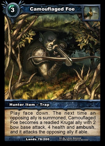 Camouflaged Foe (Hunter Item - Trap)
