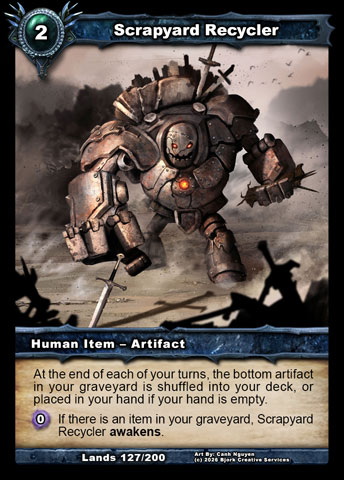 Scrapyard Recycler (Human Item - Artifact)