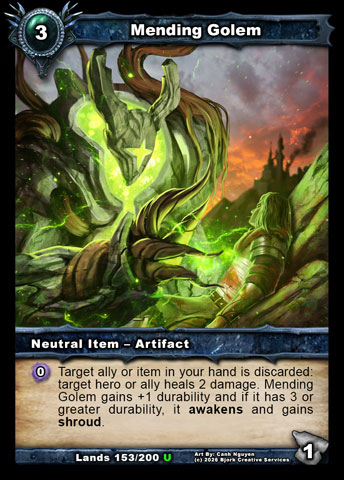 Mending Golem (Neutral Item - Artifact)