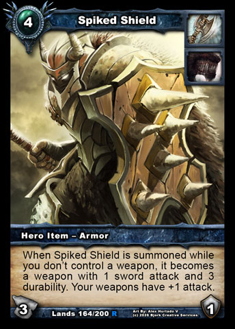 Spiked Shield (Warrior, Wulven Item - Armor)