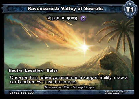Ravenscrest: Valley of Secrets (Neutral Location - Balor)