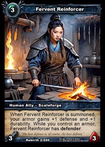 Fervent Reinforcer (Human Ally - Scaleforge)