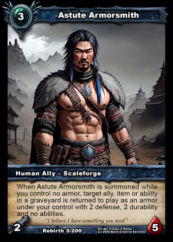 Astute Armorsmith (Human Ally - Scaleforge)