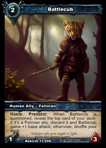 Battlecub (Human Ally - Felinian)