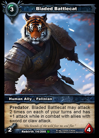 Bladed Battlecat (Human Ally - Felinian)