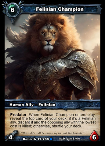 Felinian Champion (Human Ally - Felinian)