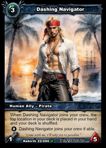 Dashing Navigator (Human Ally - Pirate)