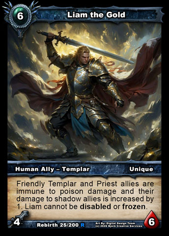 Liam the Gold (Human Ally - Templar)