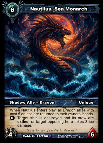 Nautilus, Sea Monarch (Shadow Ally - Dragon)