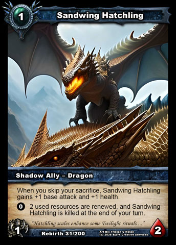 Sandwing Hatchling (Shadow Ally - Dragon)