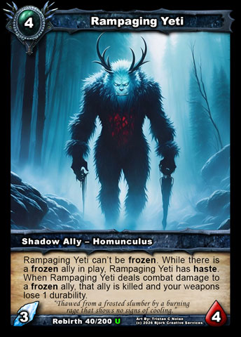 Rampaging Yeti (Shadow Ally - Homunculus)