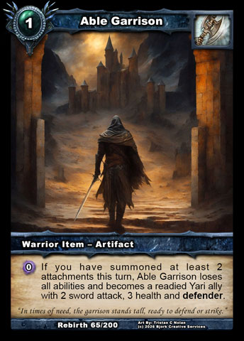 Able Garrison (Warrior Item - Artifact)