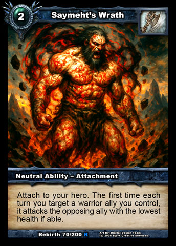 Saymeht's Wrath (Warrior Ability - Attachment)