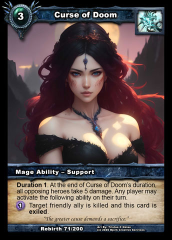 Curse of Doom (Mage Ability - Support)