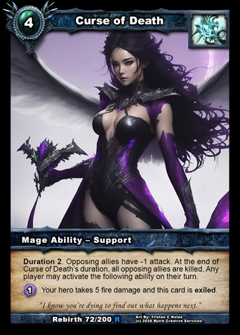 Curse of Death (Mage Ability - Support)