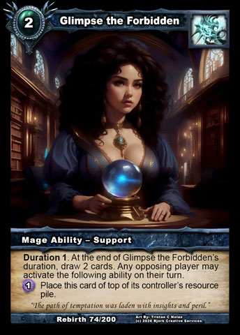 Glimpse the Forbidden (Mage Ability - Support)