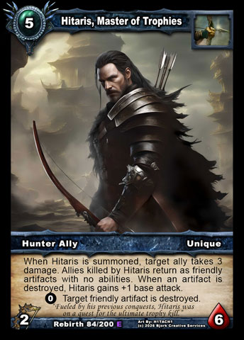 Hitaris, Master of Trophies (Hunter Ally)