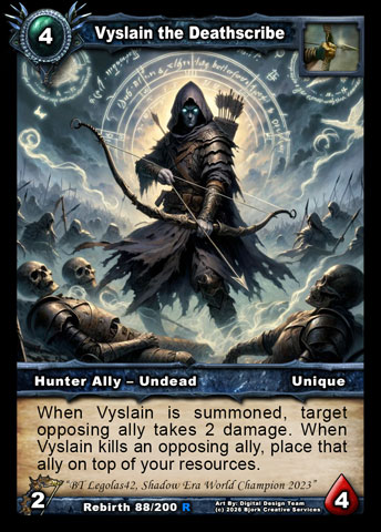 Vyslain the Deathscribe (Hunter Ally - Undead)