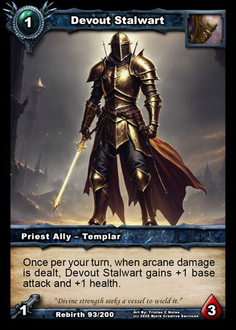 Devout Stalwart (Priest Ally - Templar)